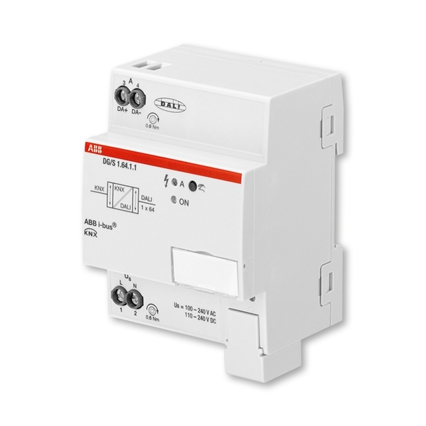 Rozhranie KNX/DALI Basic 1 násobné, radové, 1 násobný