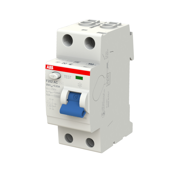 Prúdový chránič F200, jednofázový, 25 A