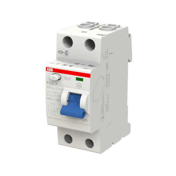 Prúdový chránič F200, jednofázový, 25 A