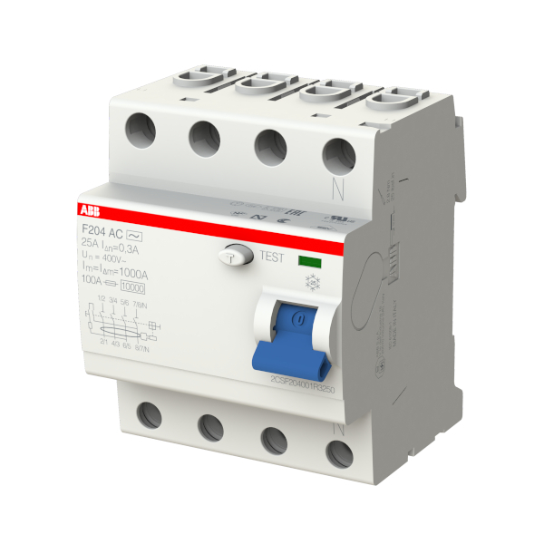 Prúdový chránič F200, trojfázový, 25 A