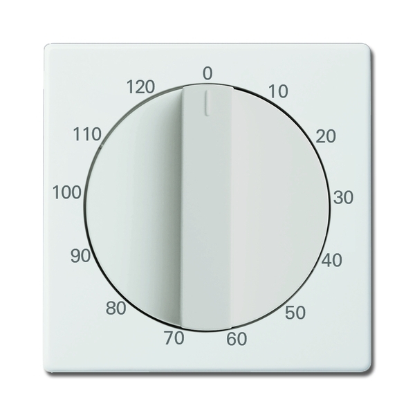 Kryt ovládača časového s otočným ovládačom, Future® linear, zamatová biela