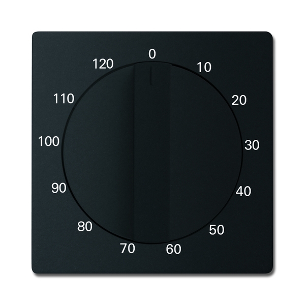 Kryt ovládača časového s otočným ovládačom, Future® linear, zamatová čierna