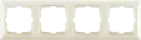 Rámček pre elektroinštalačné prístroje štvornásobný