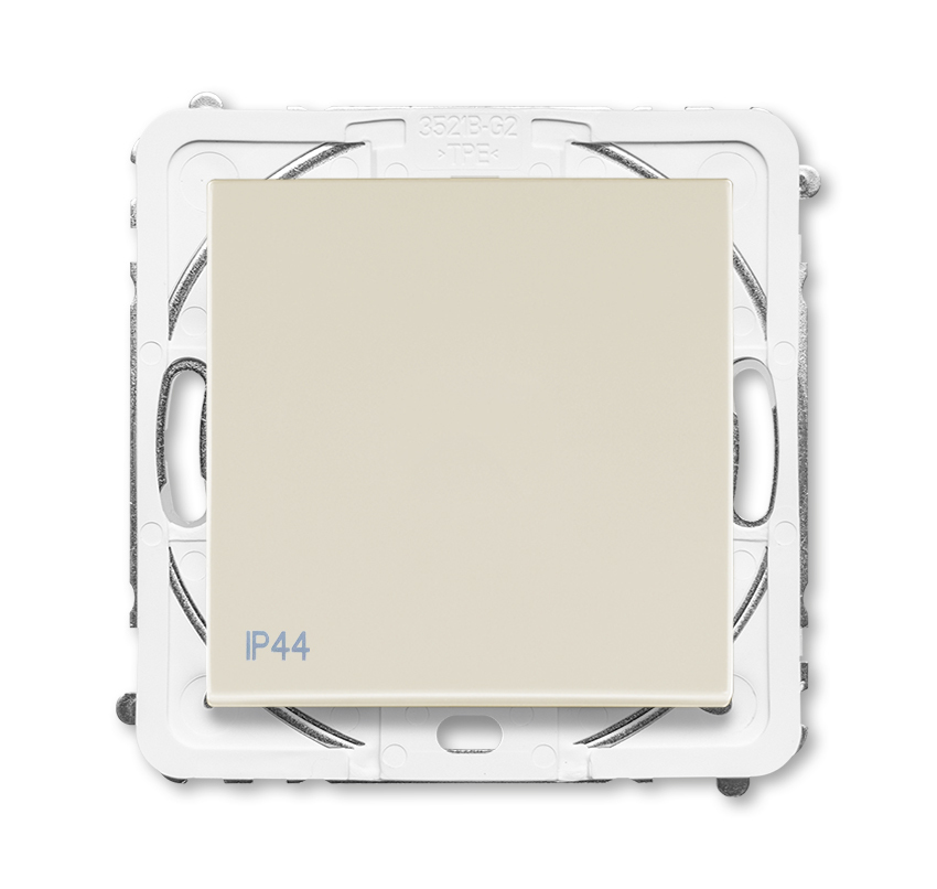 Prepínač striedavý 6, IP44, slonová kosť