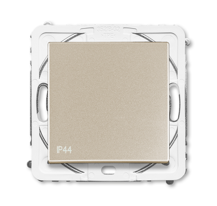 Ovládač prepínací 6/0, IP44, šampanská metalíza