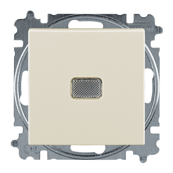 Prepínač krížový 7So, s krytom, s priezorom, slonová kosť