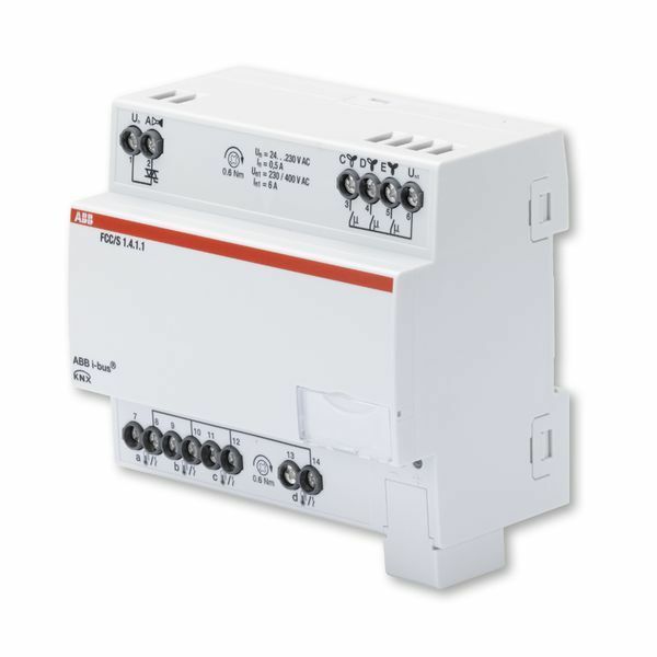 Člen akčný fan-coilu (1× PWM, 3-stupňová reg. ventilácie), radový, bez manuálneho ovládania