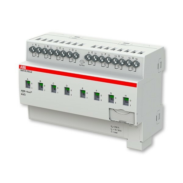 Člen akčný spínací, 16/20 A, 8-násobný, kapacitná záťaž, radový (rada Professional), 8násobný, 16 A