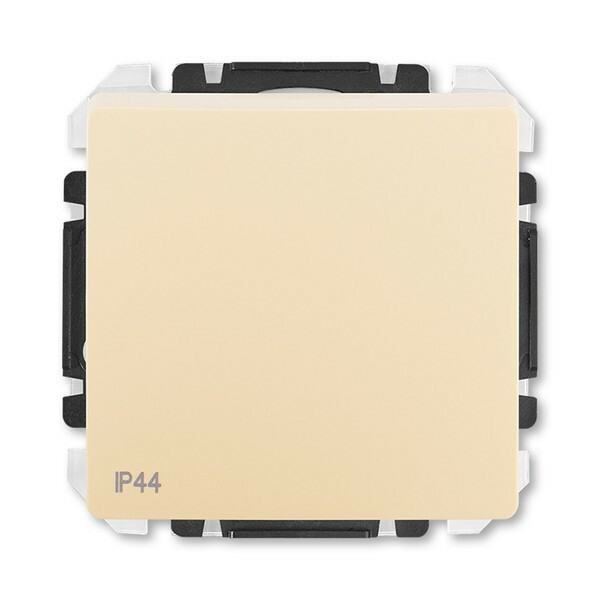 Prepínač striedavý IP 44, zapustený, krémová