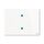Prvok ovládací dotykový 2-násobný, 115x86 mm, ABB-tacteo®, zapustený, biela