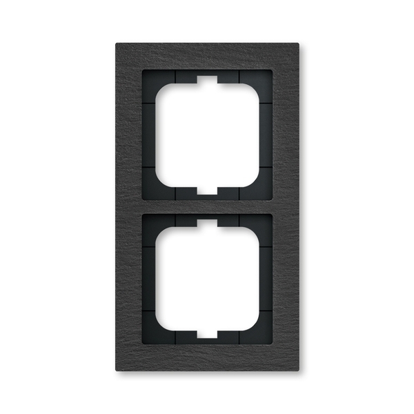 Rámček pre elektroinštalačné prístroje, dvojnásobný, bridlica