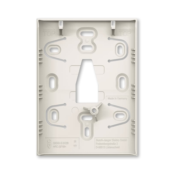 Základňa pre povrchovú montáž, pre 6-/8-násobné ovládacie prvky ABB-Tenton®, 6-/8-násobná / zamatová biela