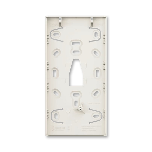 Základňa pre povrchovú montáž, pre 10-/12-násobné ovládacie prvky ABB-Tenton®, 10-/12-násobná / zamatová biela