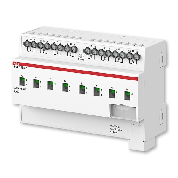 Člen akčný spínací, 16/20 A, 8-násobný, s detekciou pretekajúceho prúdu, radový
(rada prefessional), 8-násobný, 16 A
