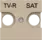 Kryt zásuvky TV-R/SAT – 2M, šampanská