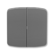 Kryt delený pre smart switch, dymová šedá