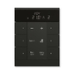 Ovládač 6násobný s termostatom, ABB-Tenton®, zapustený, 6násobný / zamatová čierna (RAL 9005)