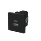 USB nabíjačka typ A+C 15 W, zapustená – 2M, matná čierna