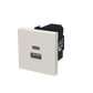 USB nabíjačka typ A+C 15 W, zapustená – 2M, piesková