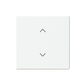 Kryt 1-násobný pre SMART switch žalúzia, zamatová biela