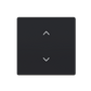 Kryt 1-násobný pre SMART switch žalúzia, zamatová čierna