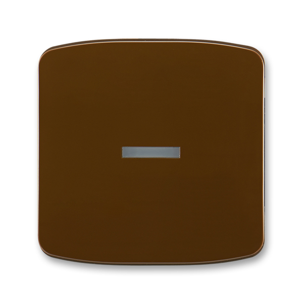 Kryt spínača kolískového s čírym priezorom, Tango®, hnedá