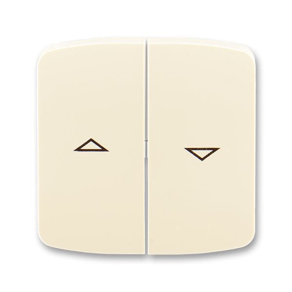 Kryt spínača žalúziového kolískového delený, s potlačou, Tango®, slonová kosť