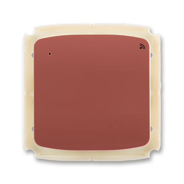 Vysielač rádiofrekvenčného (RF) signálu s krátkocestným ovládačom, nástenný, Tango®, vresová červená