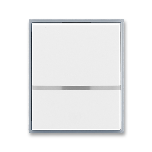 Kryt spínača kolískového s čírym priezorom, Element®, biela / ľadová šedá