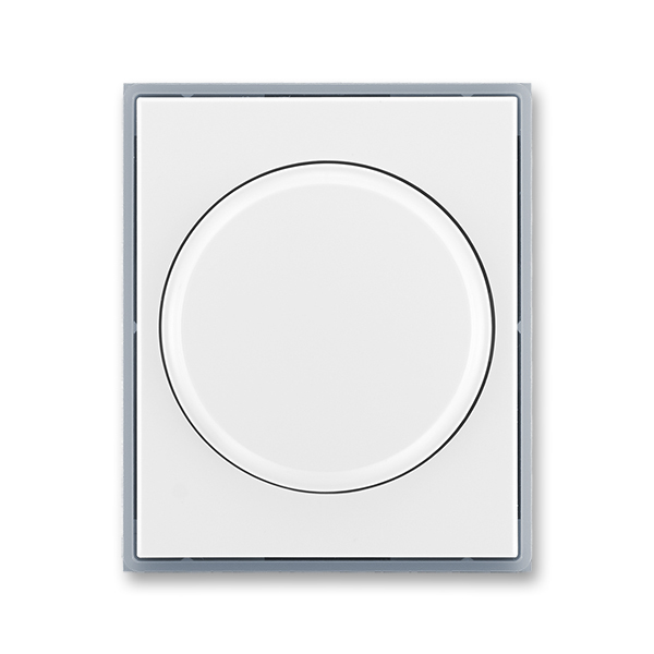 Kryt stmievača s otočným ovládačom, s upevňovacou maticou, Element®, biela / ľadová šedá