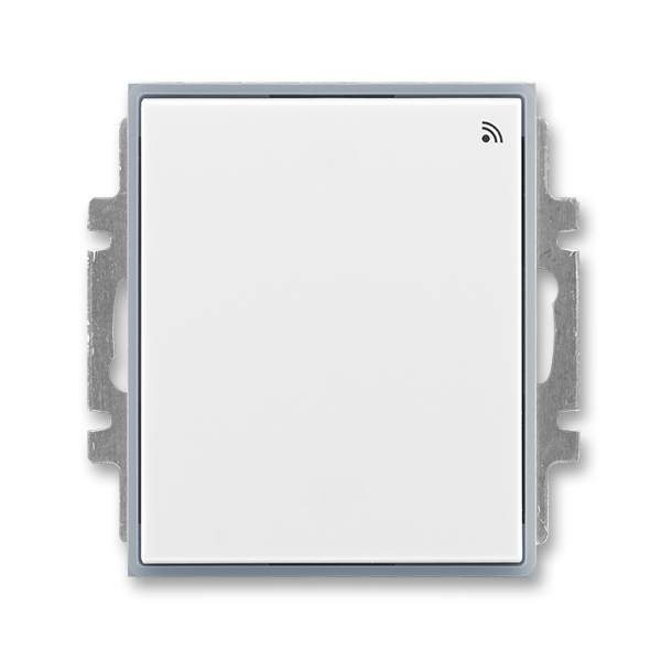 Spínač s krátkocestným ovládačom, s přijímačom rádiofrekvenčného (RF) signálu, Element®, biela / ľadová šedá
