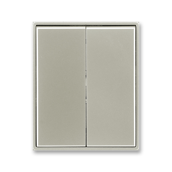 Kryt spínača kolískového delený, Time®, Time® Arbo, starostrieborná