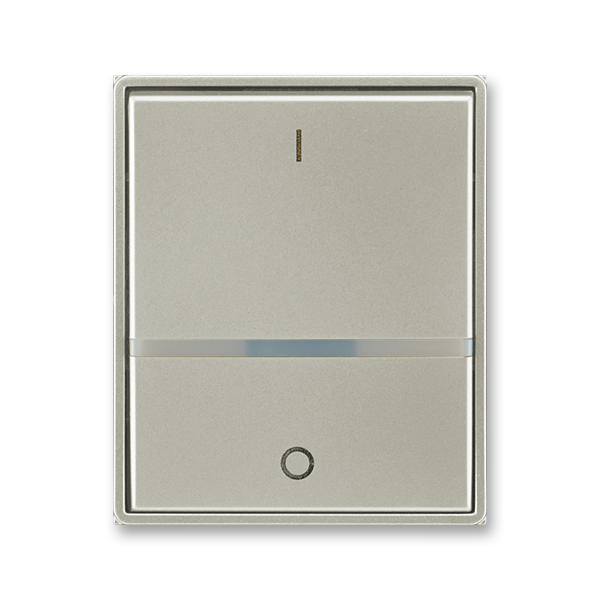 Kryt spínača kolískového s čírym priezorom, s potlačou, Time®, Time® Arbo, starostrieborná