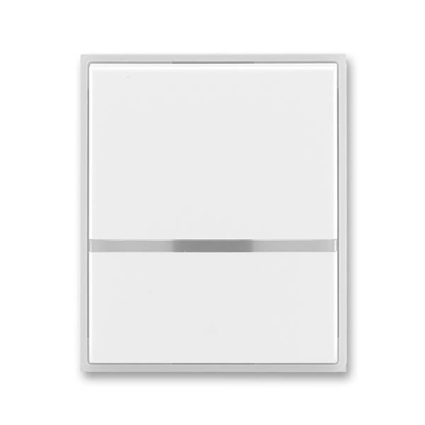 Kryt spínača kolískového s čírym priezorom, Time®, Element®, biela / ľadová biela