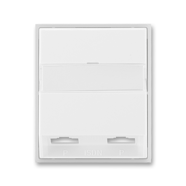 Kryt zásuvky ISDN s 2 otvormi, Time®, Element®, biela / ľadová biela