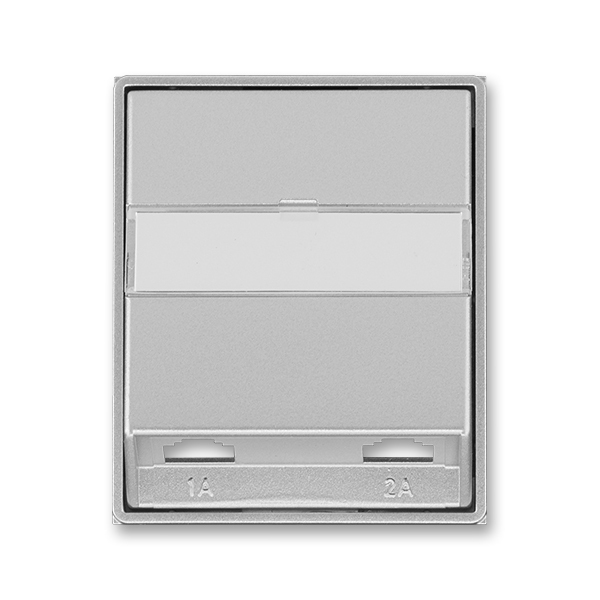 Kryt zásuvky telefónnej s 2 otvormi, Time®, Time® Arbo, titánová