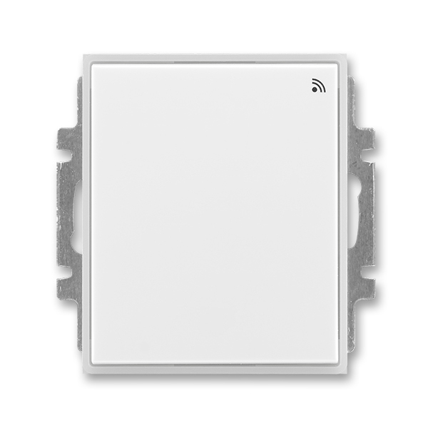 Spínač s krátkocestným ovládačom, s přijímačom rádiofrekvenčného (RF) signálu, Time®, Element®, biela / ľadová biela