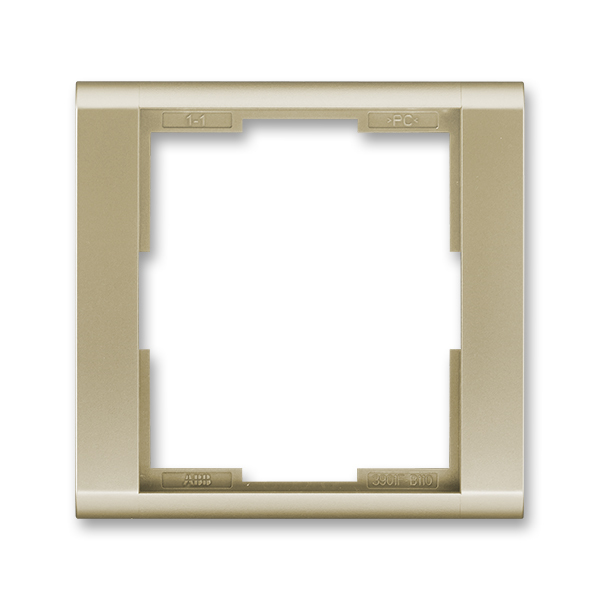 Rámček pre elektroinstalačné prístroje, jedno násobný, Time®, šampanská