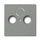 Kryt zásuvky anténnej univerzálnej s 2 (3) otvormi, Solo®, Solo® carat, metalická šedá