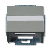 Kryt zásuvky komunikačnej s popisovým poľom, Solo®, Solo® carat, metalická šedá
