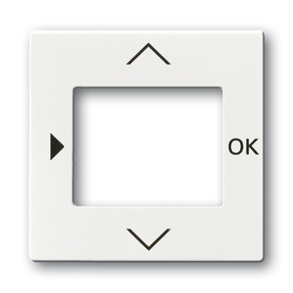 Kryt ovládača časovacieho alebo termostatu, s otvorom pre displej, Future® linear, Solo®, Solo® carat, štúdiová biela