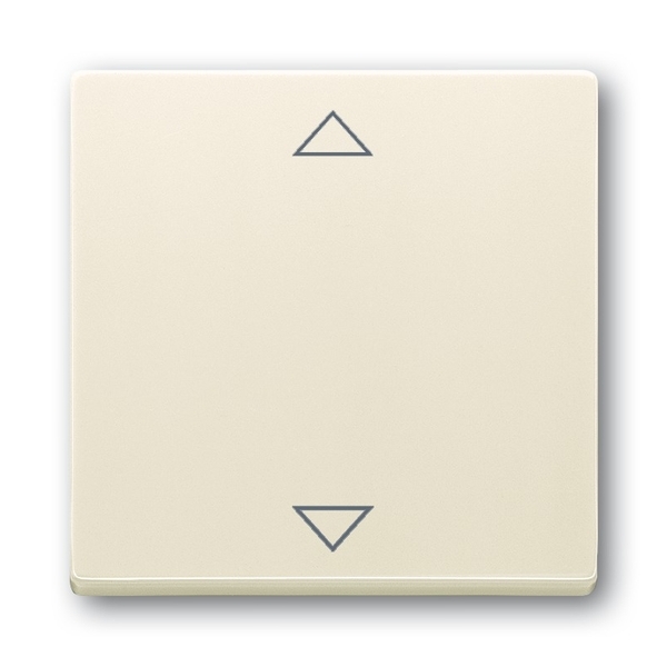 Kryt s krátkocestným ovládačom, s potlačou, Future® linear, Solo®, Solo® carat, slonová kosť