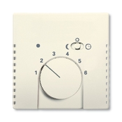 Kryt termostatu, s otočným ovládačom a posuvným prepínačom, Future® linear, Solo®, Solo® carat, slonová kosť