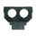 Maska nosná s 2 otvormi, pre 2 diódové vstavané zásuvky