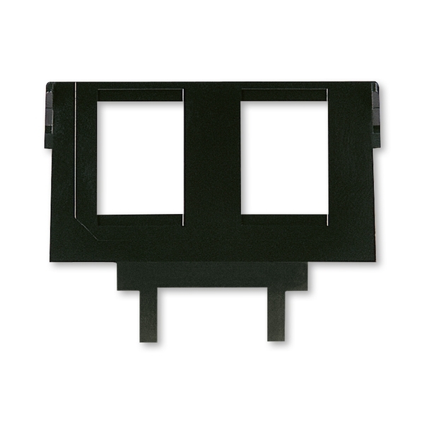 Maska nosná s 2 otvormi, pre 2 zásuvky RJ keystone (IEC 607-7)