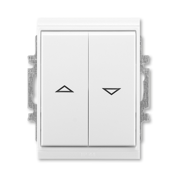 Ovládač žalúziový jednopólový IP 44, zapustený, Element®, Time®, biela / biela