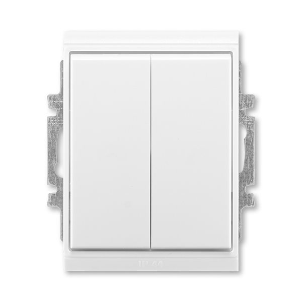 Prepínač sériový IP 44, zapustený, Element®, Time®, biela / biela