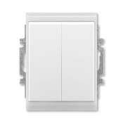 Prepínač sériový IP 44, zapustený, Time®, Element®, biela / ľadová biela